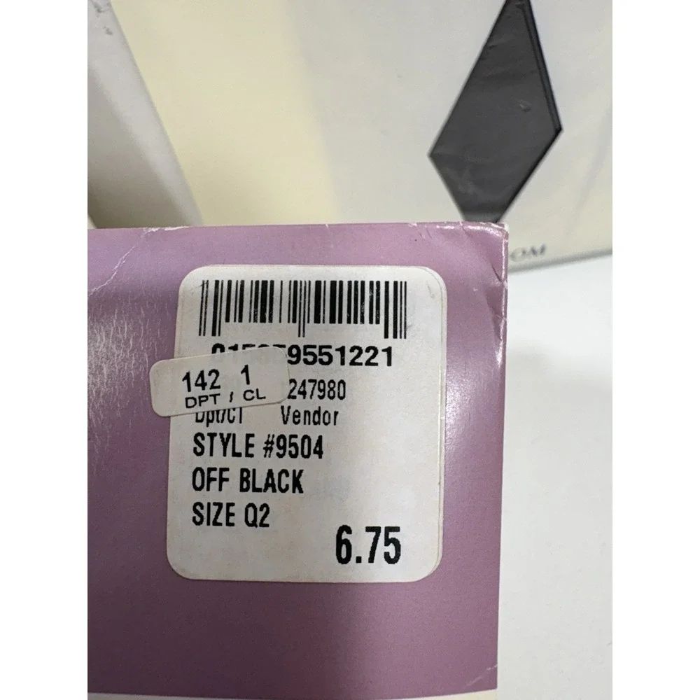 Nordstrom Encore Queen size hosiery pantyhose Lot Of 3 Sz Q2 Off Black 9504‎